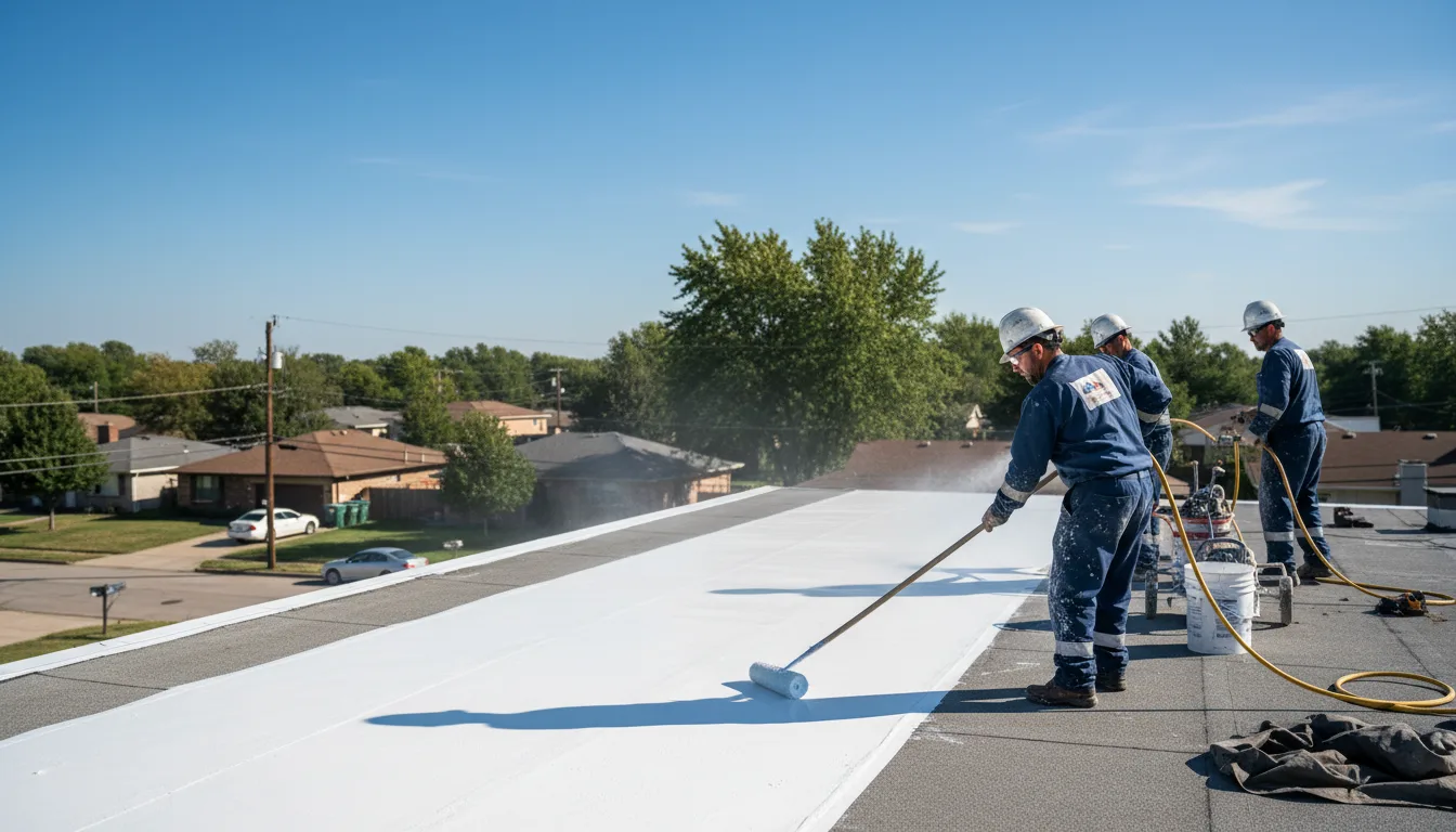 Commercial roof coating in Weir, KS near me